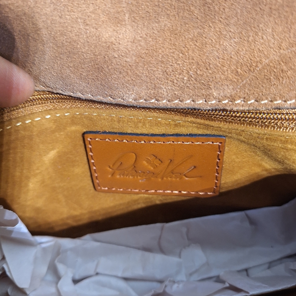 NWT Patricia Nash Womens Vintage Vegetable Tan Porcili Top Handle Bag - Picture 11 of 11